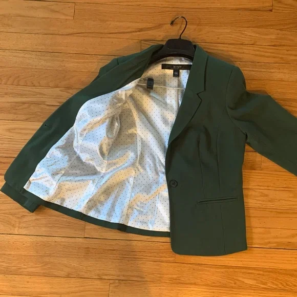 Kensie Women's Dark Green Single-Button Blazer Sz M - Picture 13 of 16